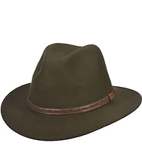 Dorfman Milano Scala Water Repellent Wool Felt Safari 2 1/2#double; Brim Hat