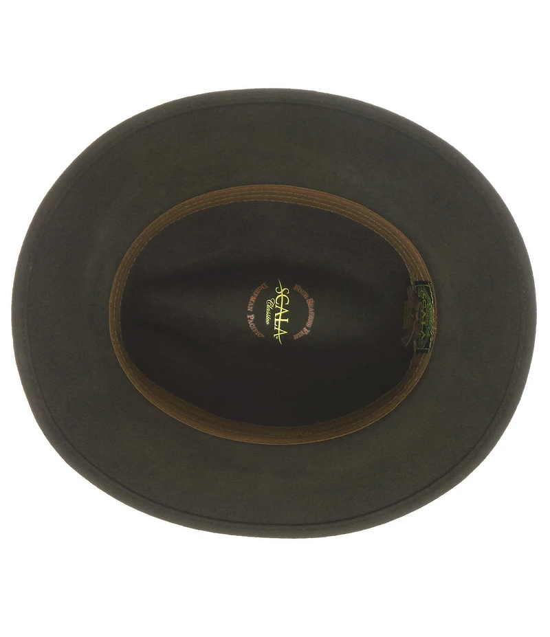 Dorfman Milano Scala Water Repellent Wool Felt Safari 2 1/2#double; Brim Hat