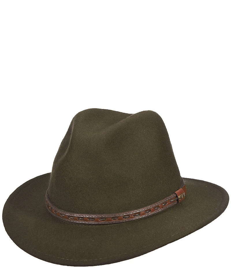 Dorfman Milano Scala Water Repellent Wool Felt Safari 2 1/2#double; Brim Hat