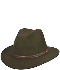 Dorfman Milano Scala Water Repellent Wool Felt Safari 2 1/2#double; Brim Hat