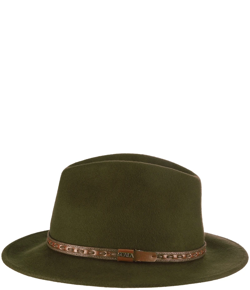 Dorfman Milano Scala Water Repellent Wool Felt Safari 2 1/2#double; Brim Hat