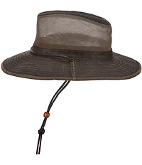 Dorfman Milano Shadbush Weathered Safari 3#double; Brim Hat