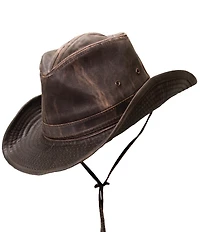 Dorfman Milano Weathered Outback Boondock 2 3/4#double; Brim Hat