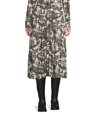 Double D Ranch Coordinating Toile Print A-Line Midi Skirt