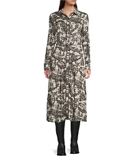 Double D Ranch Coordinating Toile Print A-Line Midi Skirt