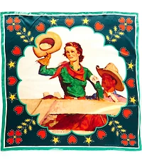 Double D Ranch Girl Of The Rodeo Silk Scarf