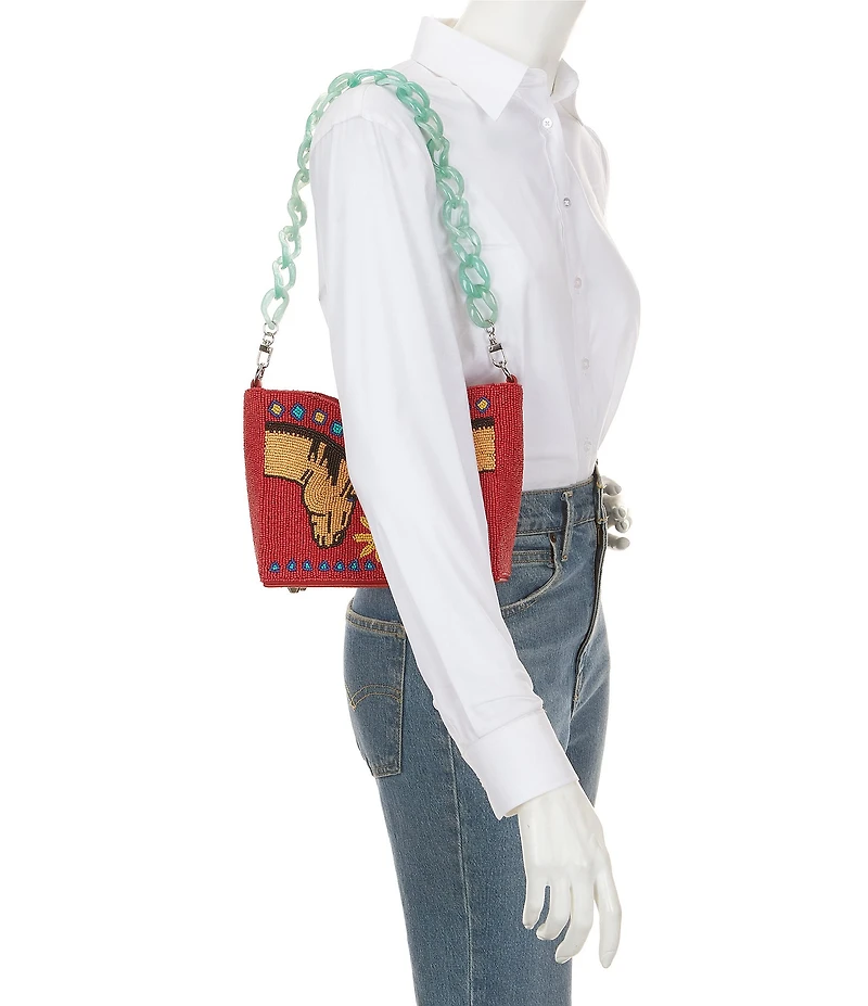 Double D Ranch Horse Talk Novelty Beaded Bag