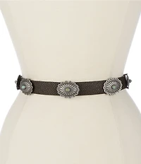 Double D Ranch Lil Concho Leather Belt