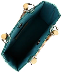 Double D Ranch Range Rosie Beaded Bamboo Statement Handle Bag