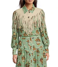 Double D Ranch Sonora Suede Fringe Collar