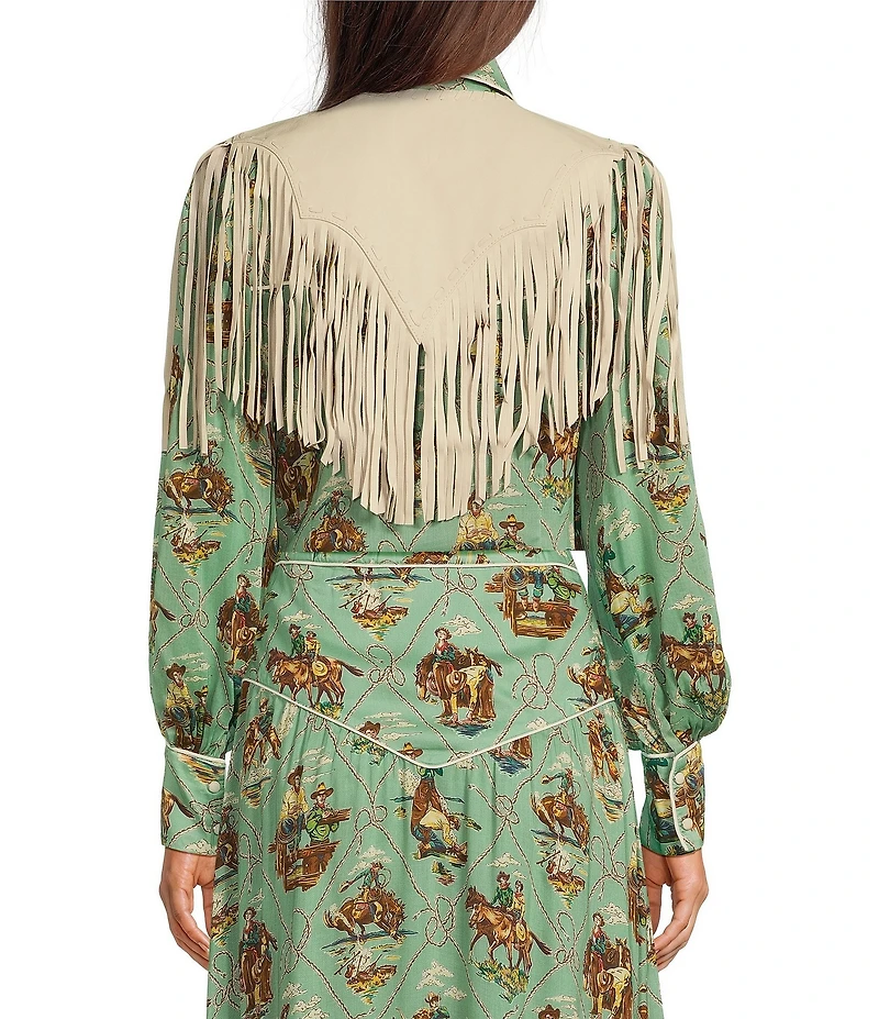 Double D Ranch Sonora Suede Fringe Collar