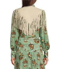 Double D Ranch Sonora Suede Fringe Collar