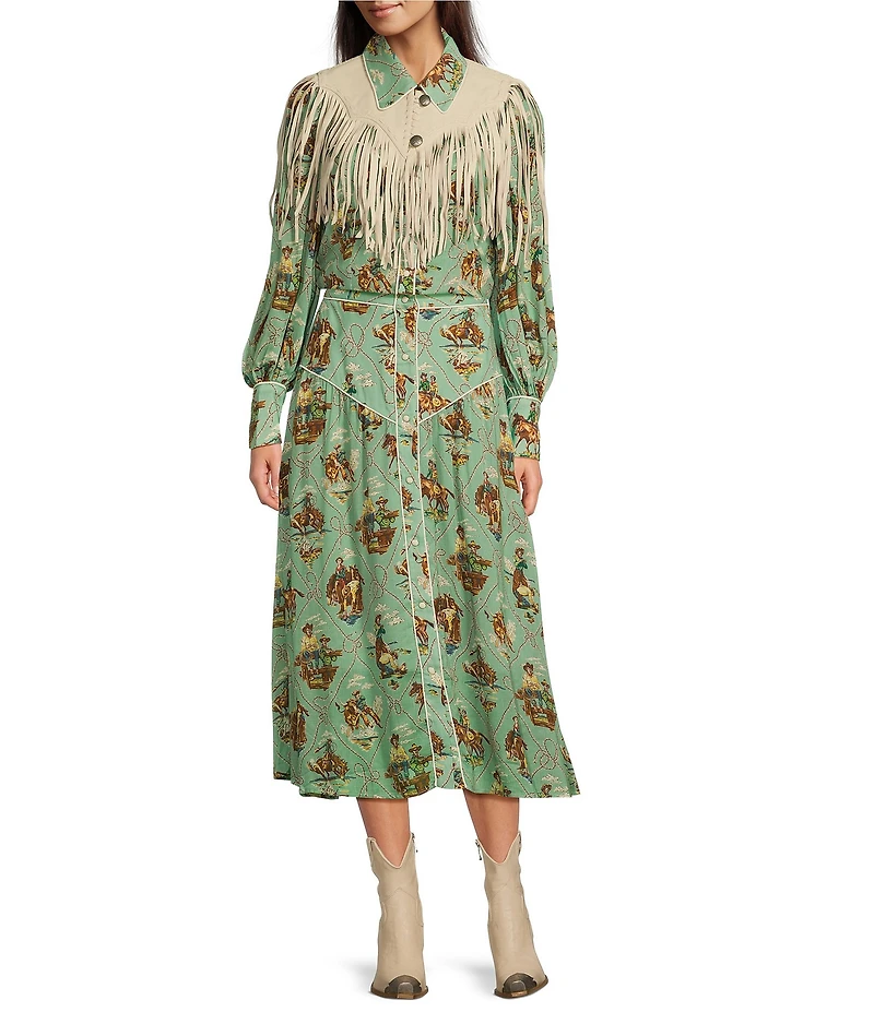 Double D Ranch Sonora Suede Fringe Collar