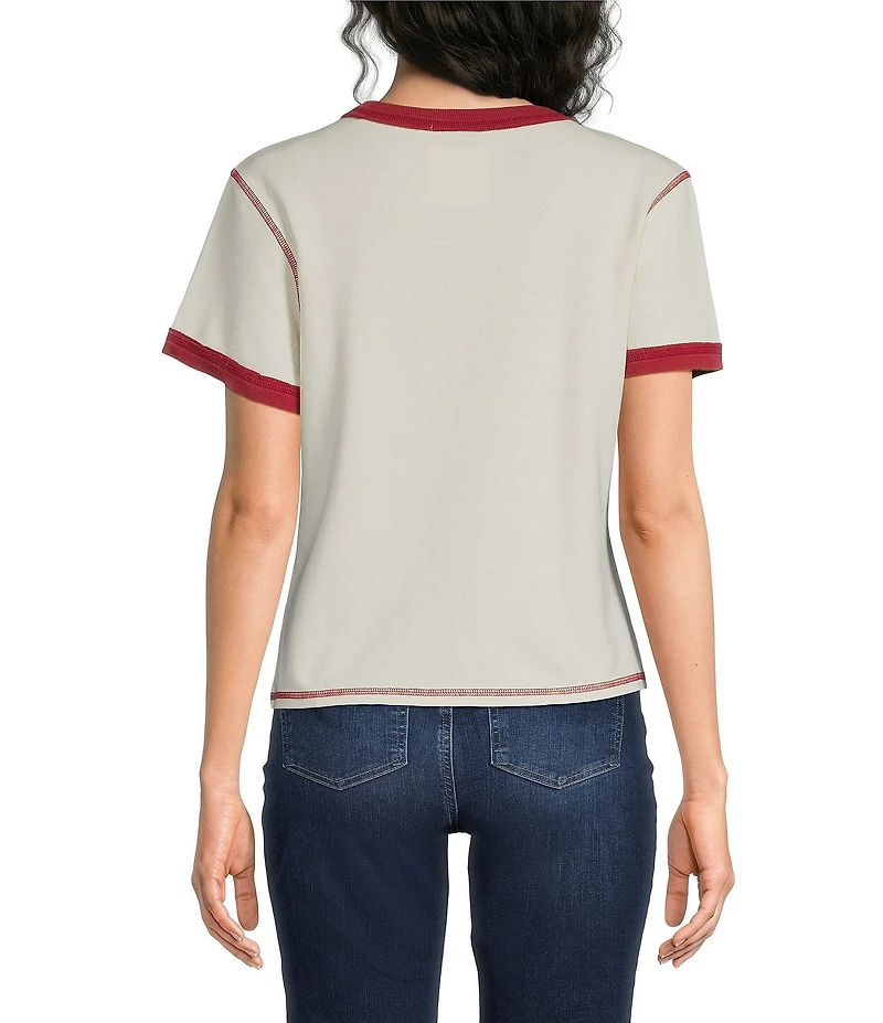Double D Ranch Wanted Cowgirl Scoop Neck Short Sleeve Tee