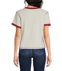Double D Ranch Wanted Cowgirl Scoop Neck Short Sleeve Tee