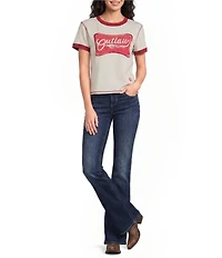 Double D Ranch Wanted Cowgirl Scoop Neck Short Sleeve Tee