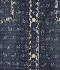 Double D Ranch Woven Embroidered Point Collar Long Sleeve Coordinating Blouse