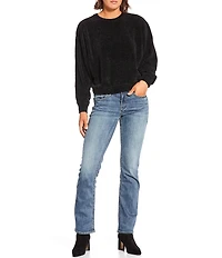 Double Zero Chenille Crew Neck Long Sleeve Sweater