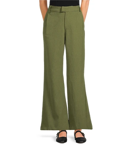 Double Zero Flat Front Wide Leg Pants