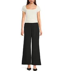 Double Zero Flat Front Wide Leg Pants