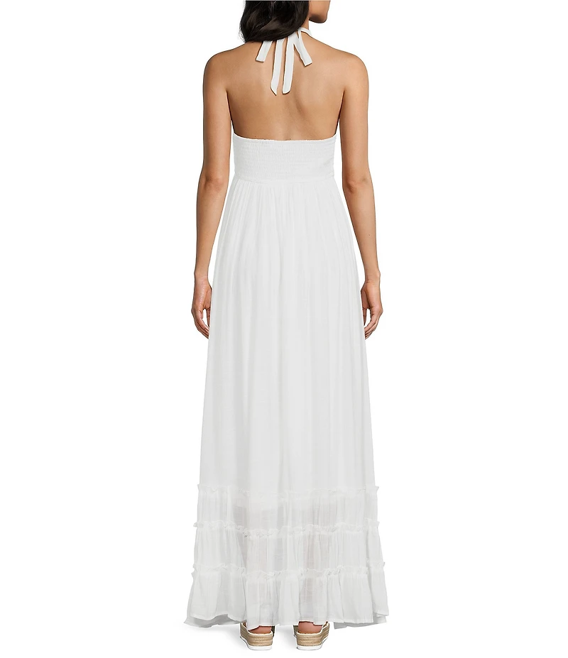 Double Zero Halter Neck Maxi Dress