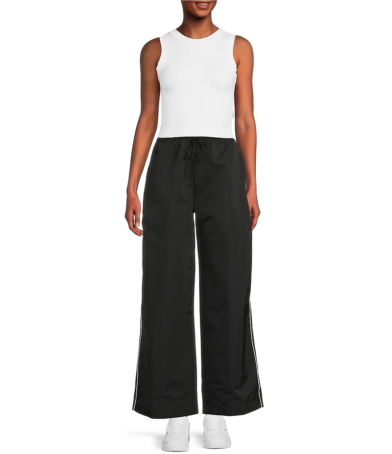 Double Zero High Rise Drawstring Wide Leg Pants