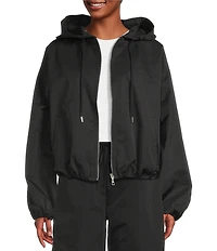 Double Zero Long Sleeve Hooded Zip Up Jacket