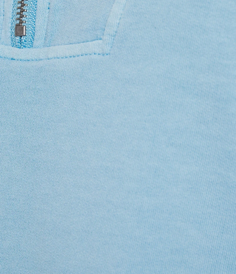 Double Zero Mock Neck Quarter Zip Mini Dress