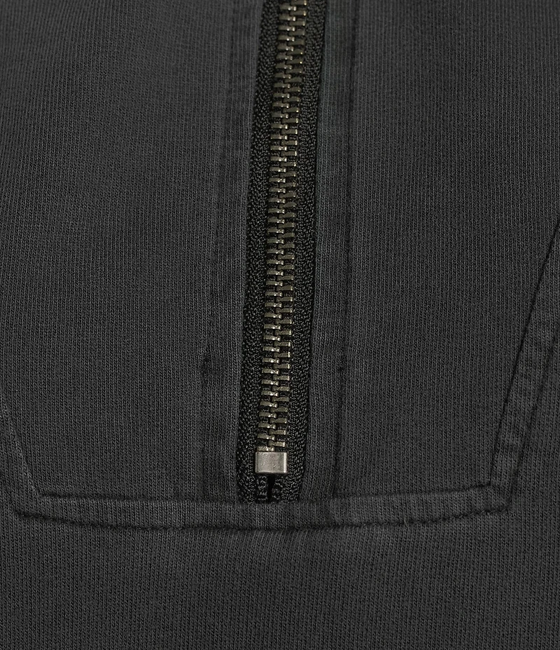 Double Zero Mock Neck Quarter Zip Mini Dress