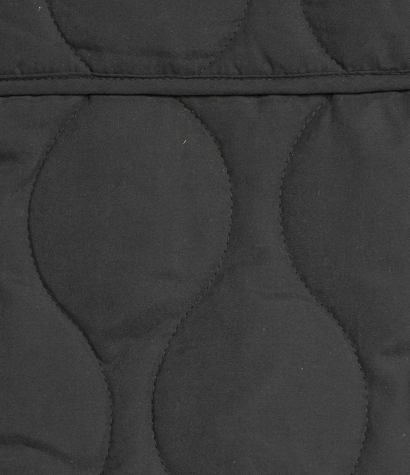 Double Zero Quilted Tie Front Patch Pocket Vest