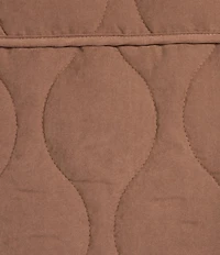 Double Zero Quilted Tie Front Patch Pocket Vest