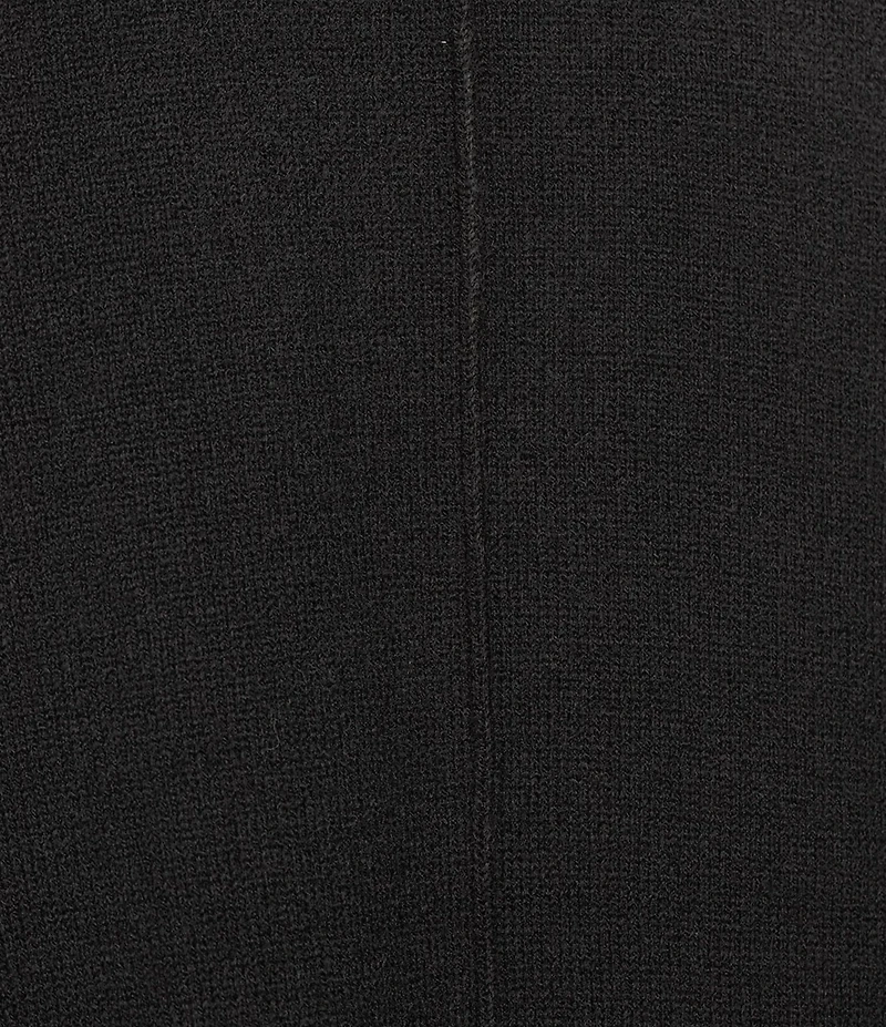 Double Zero Roll Neck Seam Detail Long Sleeve Sweater