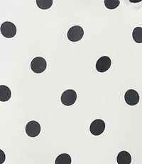 Double Zero Satin Polka Dot V-Neck Top