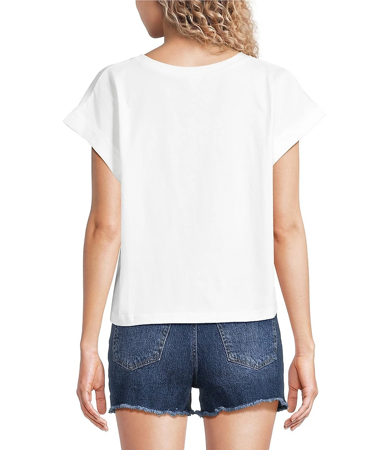 Double Zero Short Sleeve Americana Flag Patch Tee