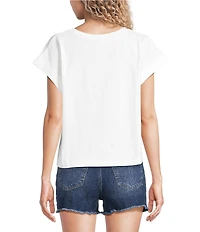 Double Zero Short Sleeve Americana Flag Patch Tee