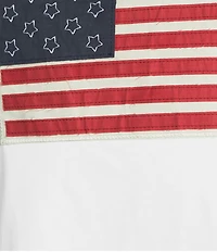 Double Zero Short Sleeve Americana Flag Patch Tee