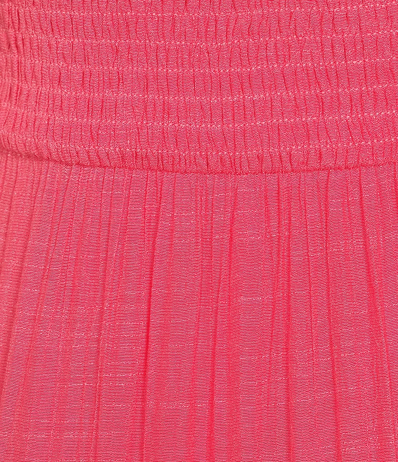 Double Zero Strapless Smocked Tiered Maxi Dress