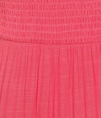 Double Zero Strapless Smocked Tiered Maxi Dress