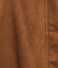 Double Zero Suede Collared Full Zip Bomber Jacket
