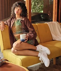 Dr Scholl's Time Off Mixed Media Platform Sneakers