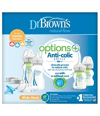 Dr. Brown's Options+ Wide-Neck Baby Bottle Essentials Gift Set
