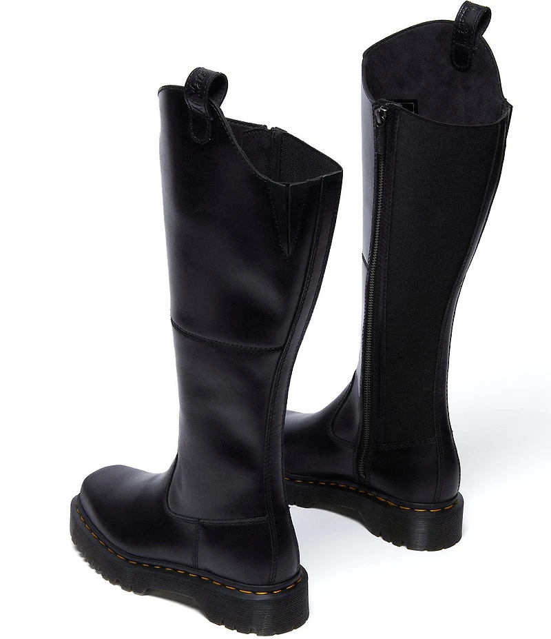 Dr. Martens Women's Amaayah Hi Orleans Leather Riding Boots