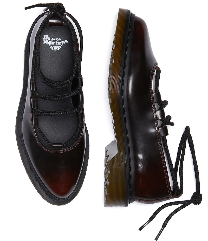 Dr. Martens Women's Elphie II Leather Pointed Toe Ballet Flats