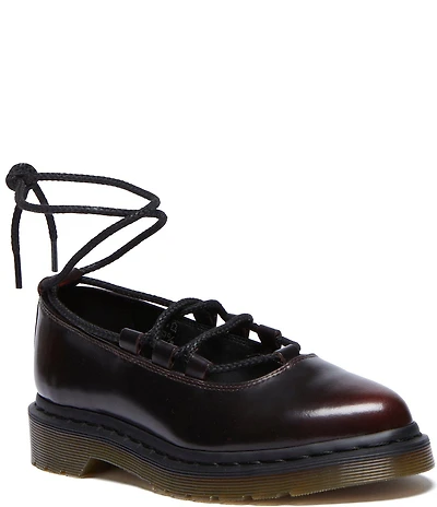 Dr. Martens Women's Elphie II Leather Pointed Toe Ballet Flats