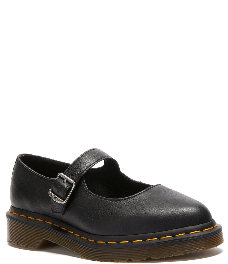 Dr. Martens Women's Elphie Virginia Leather Platform Mary Jane Flats