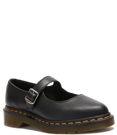 Dr. Martens Women's Elphie Virginia Leather Platform Mary Jane Flats