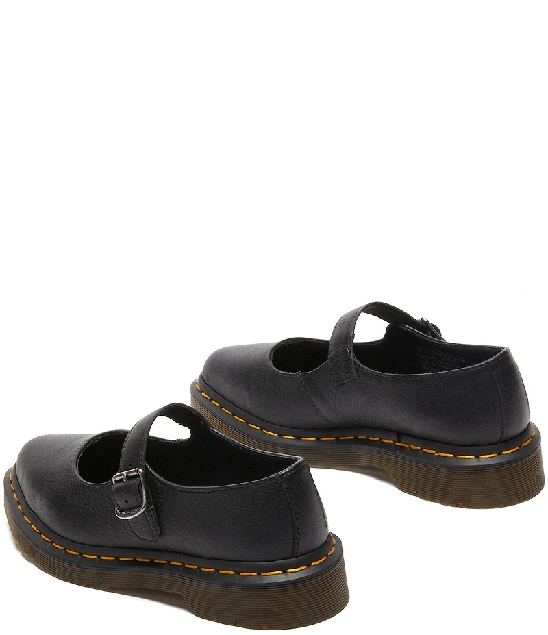 Dr. Martens Women's Elphie Virginia Leather Platform Mary Jane Flats