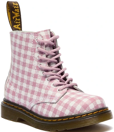 Dr. Martens Girls' 1460 Gingham Leather Boots (Infant)