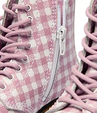 Dr. Martens Girls' 1460 Gingham Leather Boots (Infant)