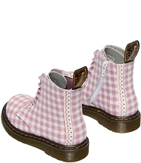 Dr. Martens Girls' 1460 Gingham Leather Boots (Toddler)